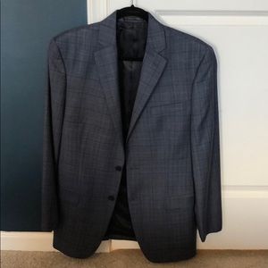 Calvin Klein Blue Pattern Blazer - 38R